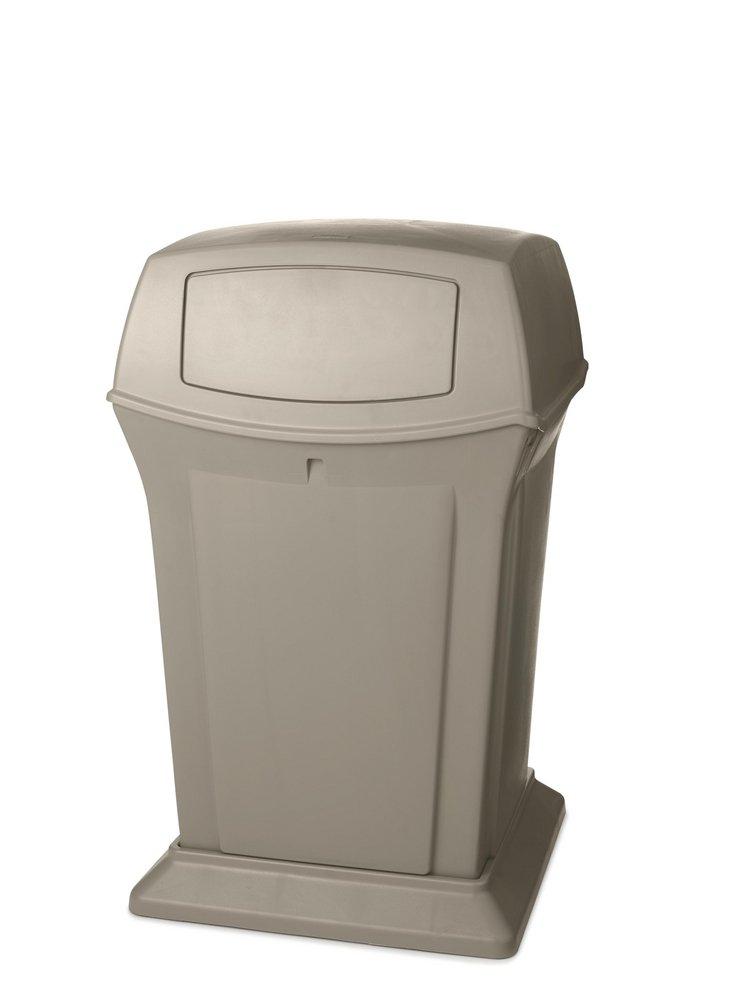 Rubbermaid Ranger® 45 gal Dome Top Container with 2-Door in Beige