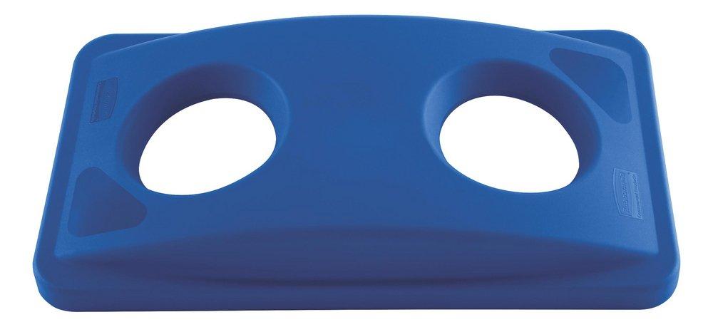 Rubbermaid Slim Jim® 2-4/5 x 20-2/5 x 11-3/10 in. Bottle and Can Recycling Top in Blue