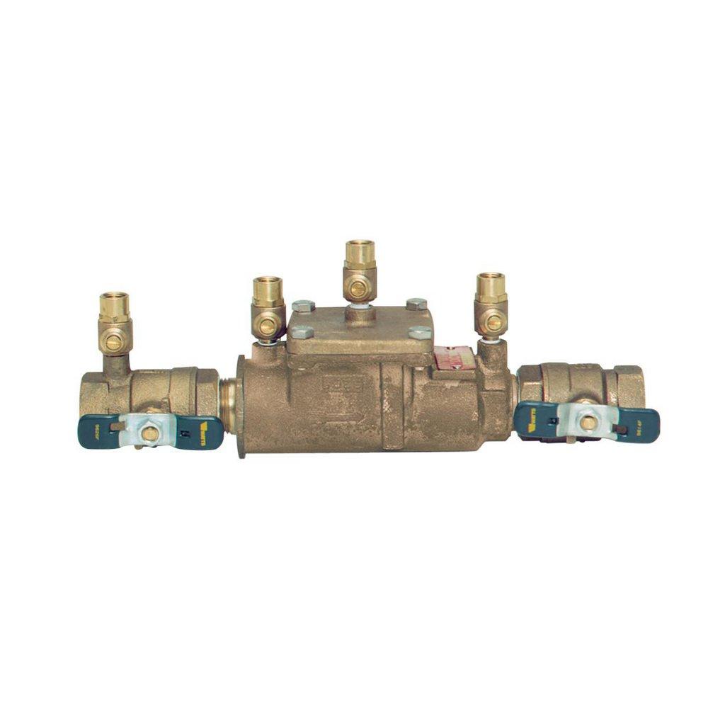 Ames Fire & Waterworks Series 2000B 3/4 in Bronze FPT Double Check Valve Assembly with Ball Valves and Test Cocks
