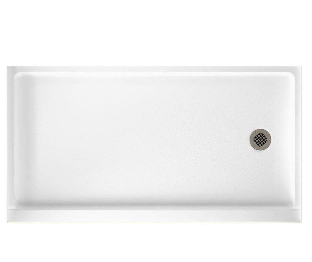 Swan Veritek® 32 in. x 60 in. Shower Base with Left Drain in White