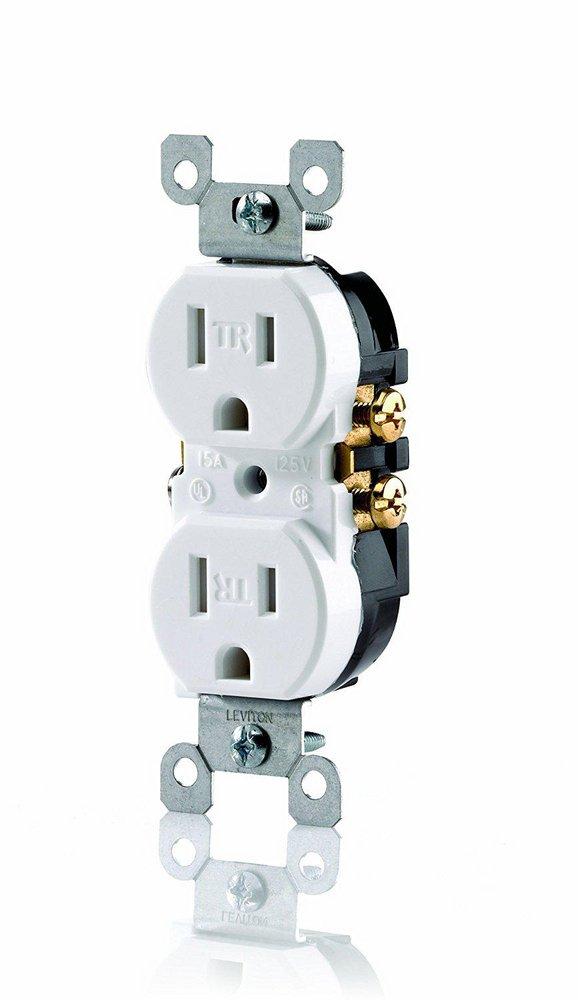 15A 125V Duplex Tamper-Resistant Receptacle in White