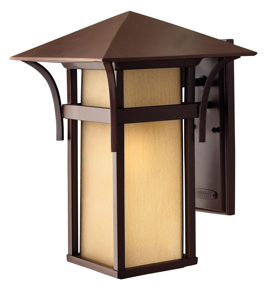 11 in. 100W 1-Light Medium E-26 Wall Lantern in AnchorBronze