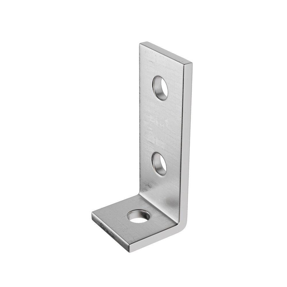 FNW® Figure 7842 1-5/8 x 4-1/8 in. Electrogalvanized 3-Hole Corner Angle Fitting