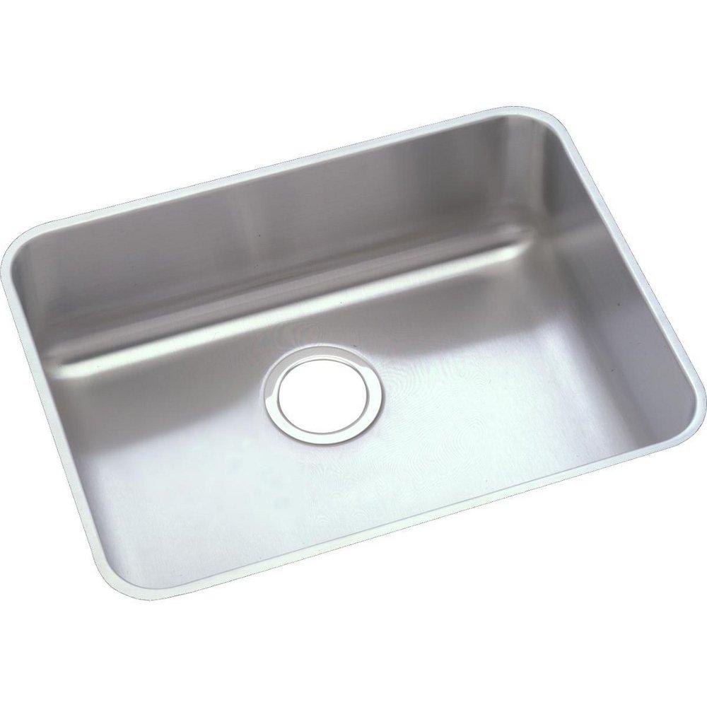 Elkay Lustertone® 21-1/2 in. Undermount Stainless Steel Single Bowl Kitchen Sink in Lustertone