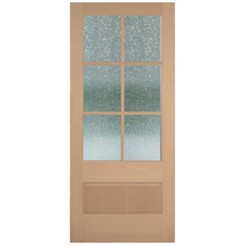 36x80 in Exterior Mahogany Door Slab | 6 Lite