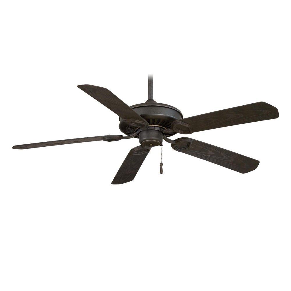 Minka Aire Sundowner® 54 in. 5-Blade Outdoor Ceiling Fan in Black Iron/Aged Iron