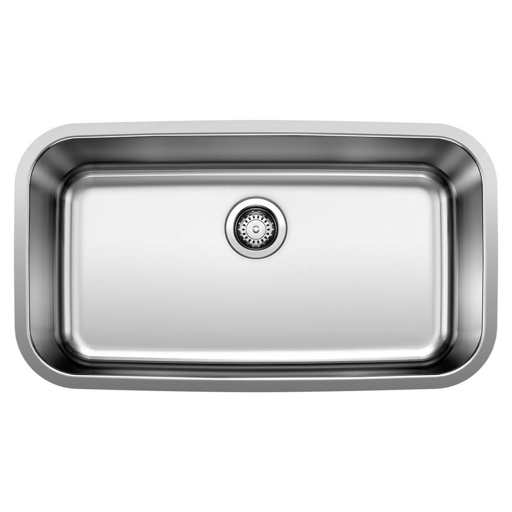 BLANCO Stellar 28 in. Undermount Stainless Steel Single Bowl Kitchen Sink