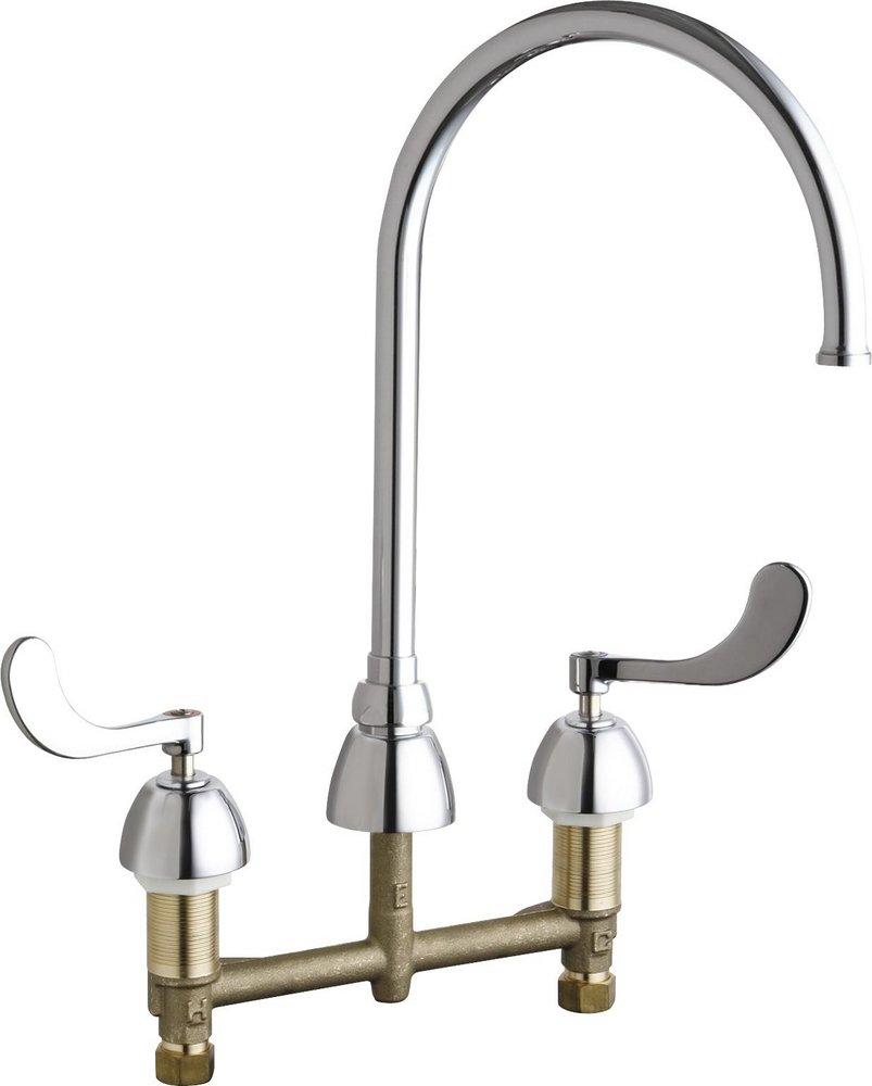 Two Handle Kitchen Faucet in Polished Chrome