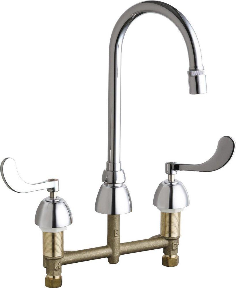 Two Handle Kitchen Faucet in Polished Chrome