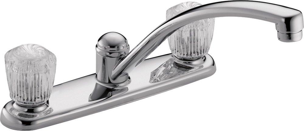 Delta Faucet Classic Two Handle Kitchen Faucet in Chrome