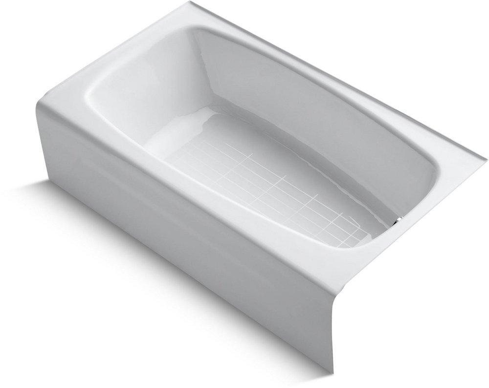 KOHLER Seaforth™ 54 in. x 30 in. Soaker Alcove Bathtub with Right Drain in White