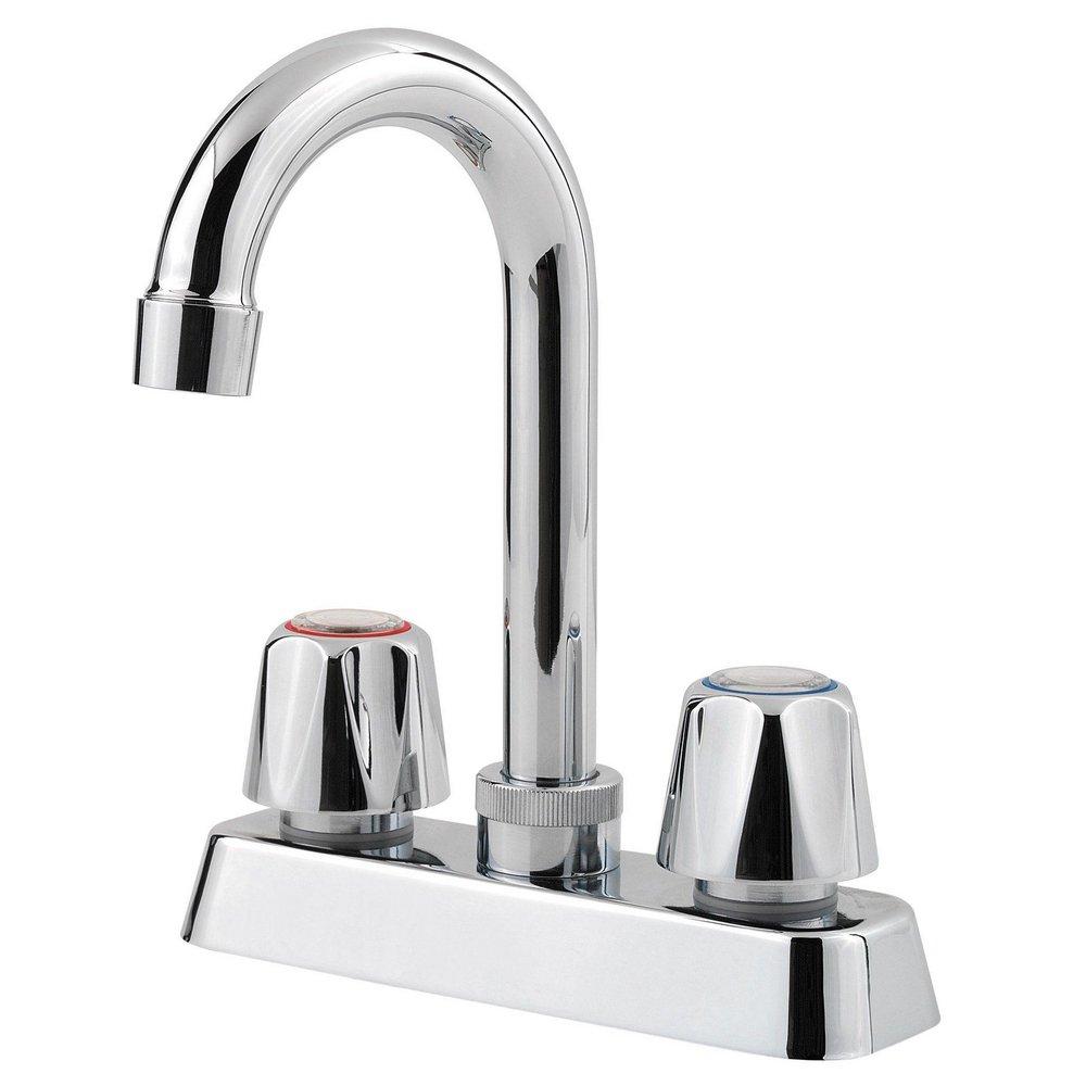 Pfister Pfirst Series Two Handle Bar Faucet in Polished Chrome
