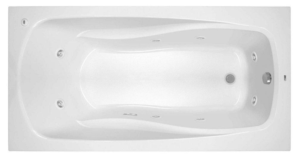 PROFLO® Lansford 72 x 36 in. Whirlpool Drop-In Bathtub with End Drain in White