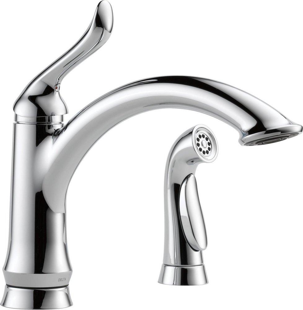 Delta Faucet Linden™ Single Handle Kitchen Faucet with Side Spray in Chrome