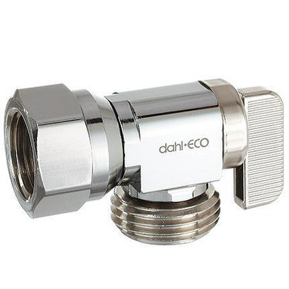 dahl Valve Mini-Ball™ 1/2 in. FIPS x MGHT Lever Angle Supply Stop Valve in Chrome Plated