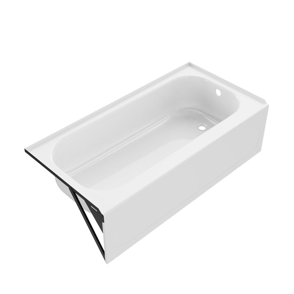 PROFLO® Folsom 60 in. x 30 in. Soaker Alcove Bathtub with Right Drain in White