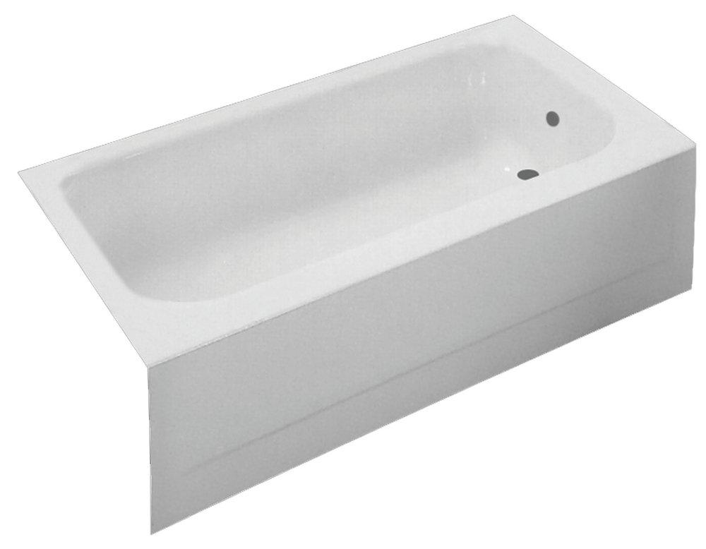 PROFLO® Folsom 54 in. x 30 in. Soaker Alcove Bathtub with Right Drain in White