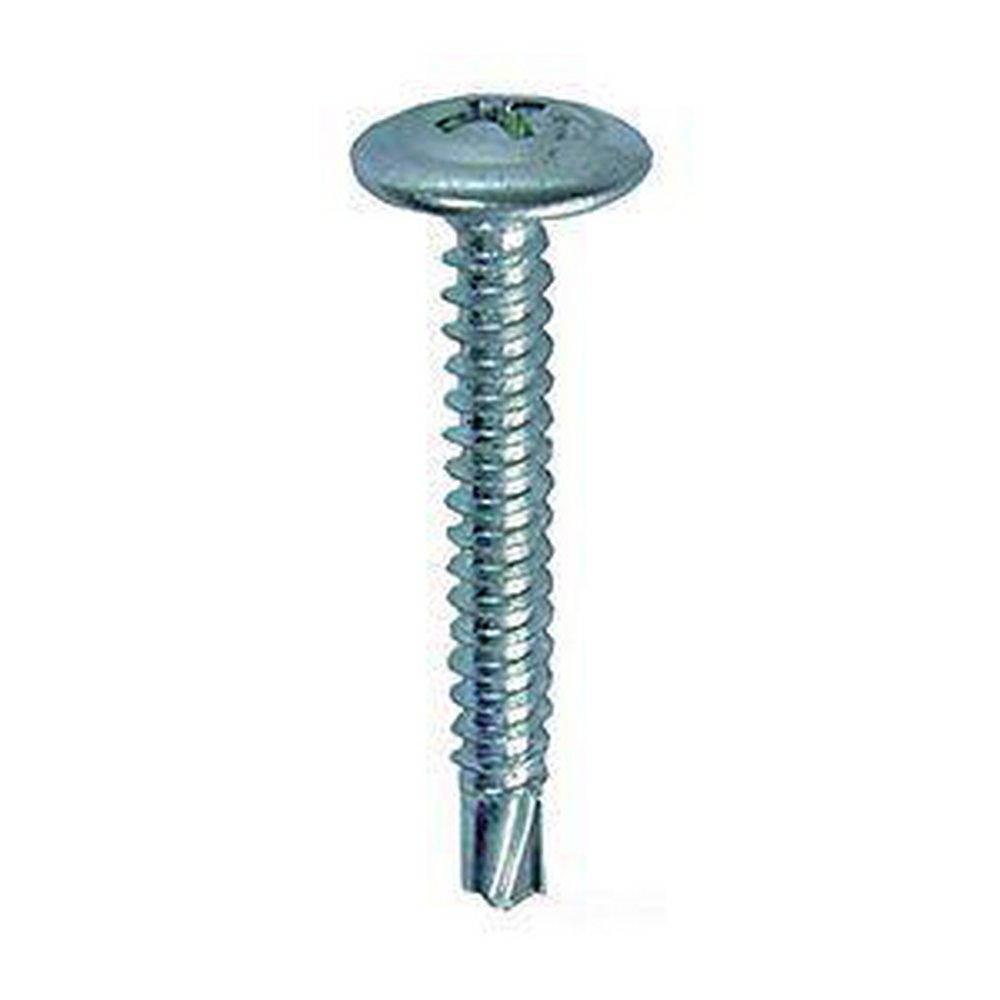 203-2/10 mm x 1-1/4 in. Zinc Plated Wafer Self-Drilling & Tapping Screw (Pack of 100)