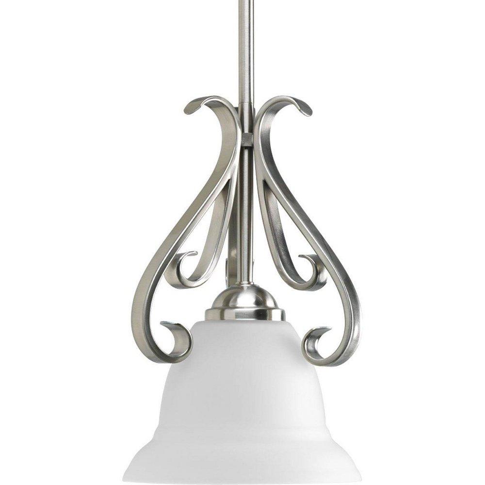 Progress Lighting Torino 1 Light Mini Pendant Brushed Nickel