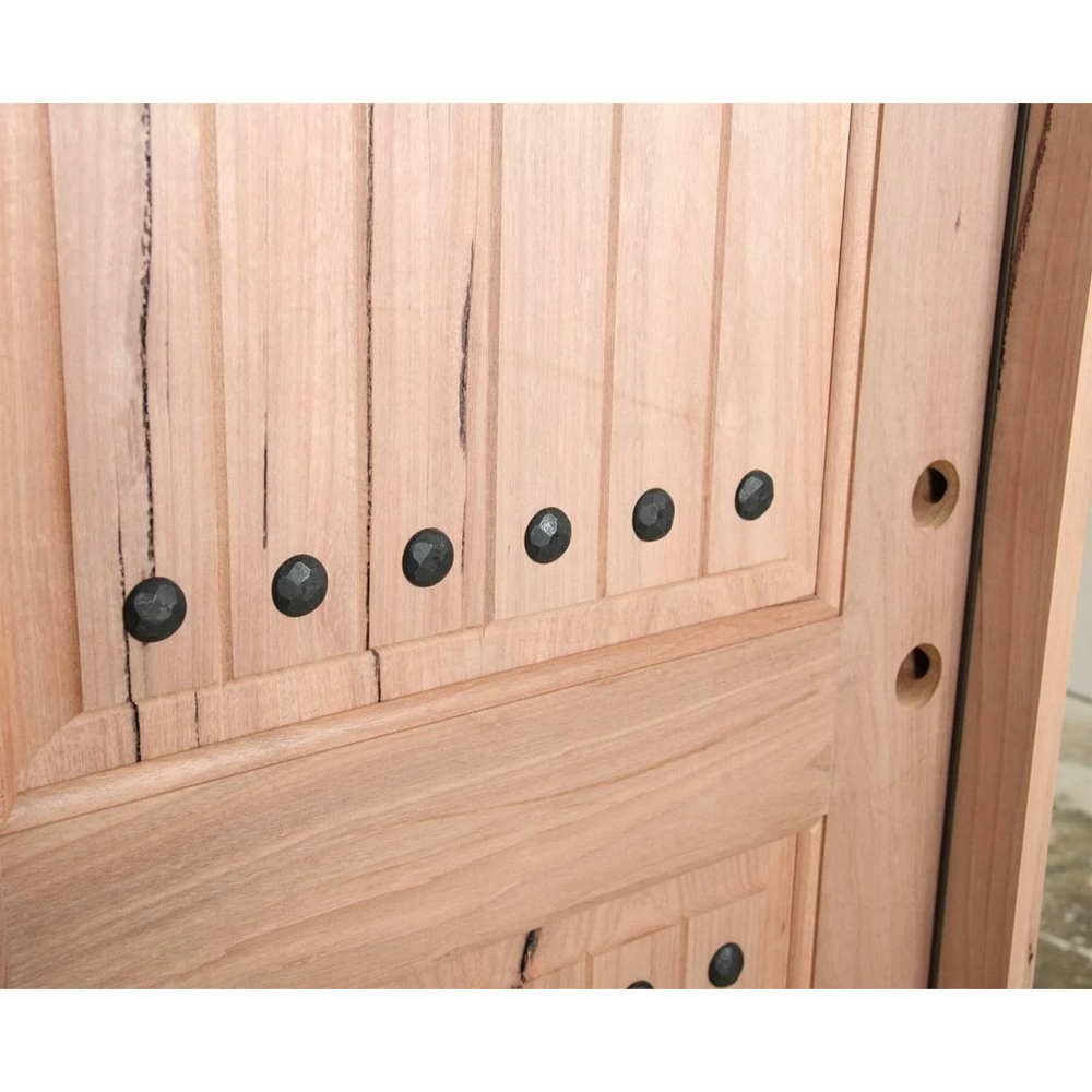 3/0x8/0 2 Panel Exterior Mahogany Door with Clavos
