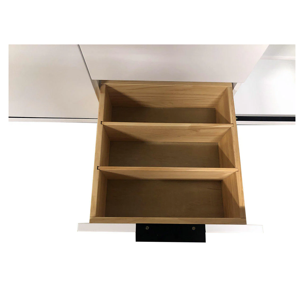 Amelie 48 in SIngle Sink Bathroom Vanity in White with Calacatta Quartz Countertop