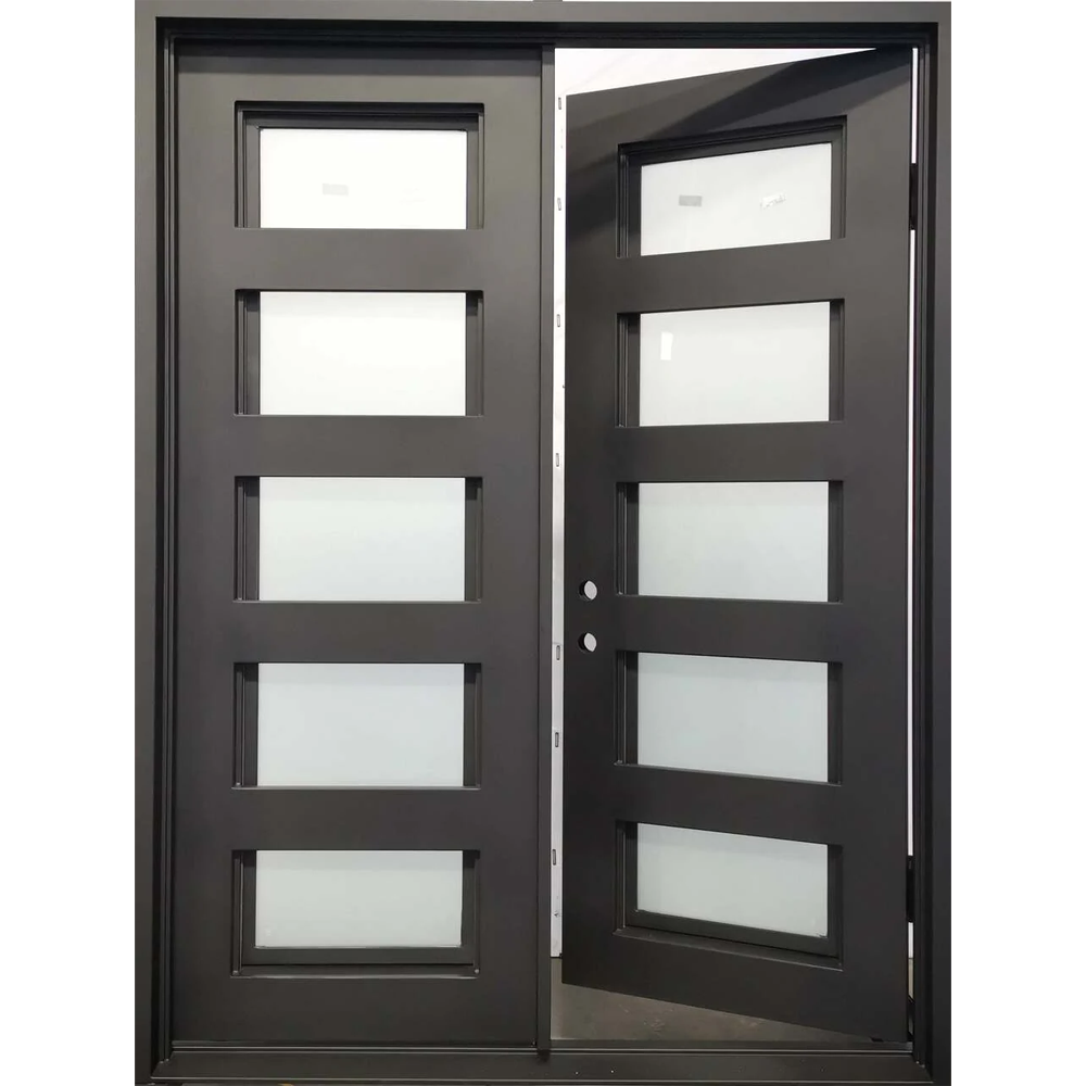 6/0x8/0 5 Lite Wrought Iron Exterior Door