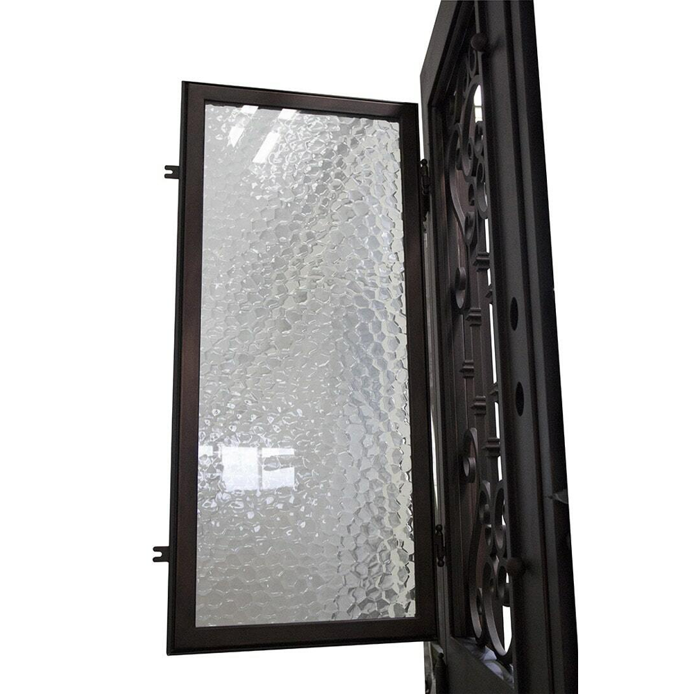 Dallas 3/0x6/8 Wrought Iron Prehung Front Door