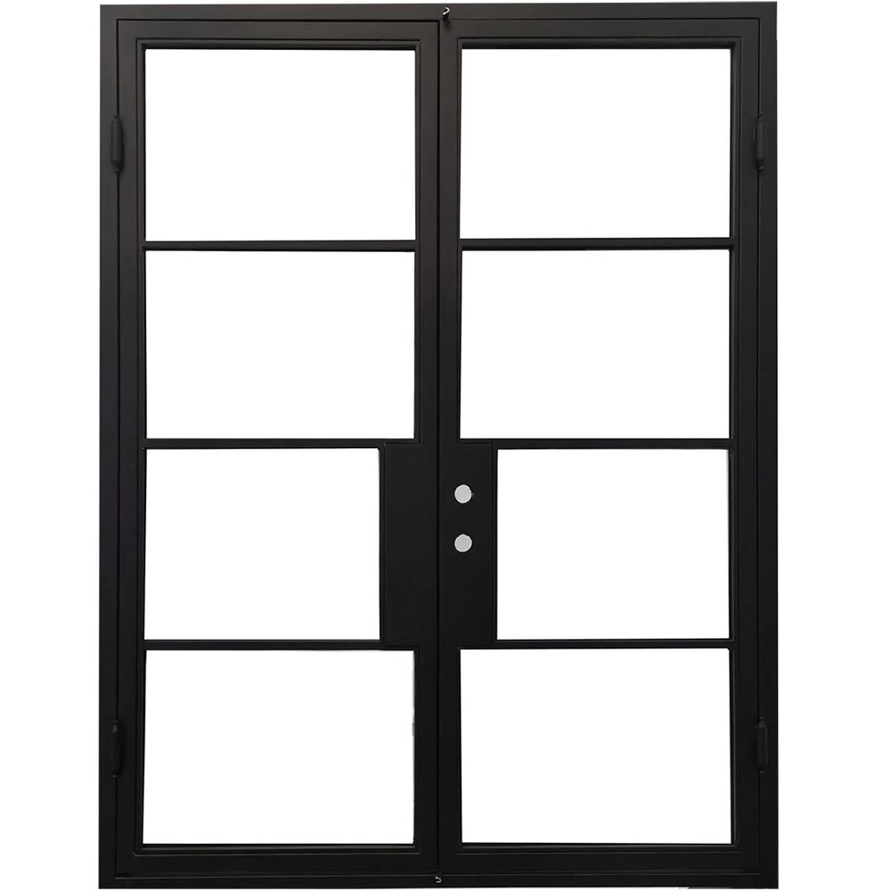 5/0x8/0 French Exterior Wrought Iron Prehung Door