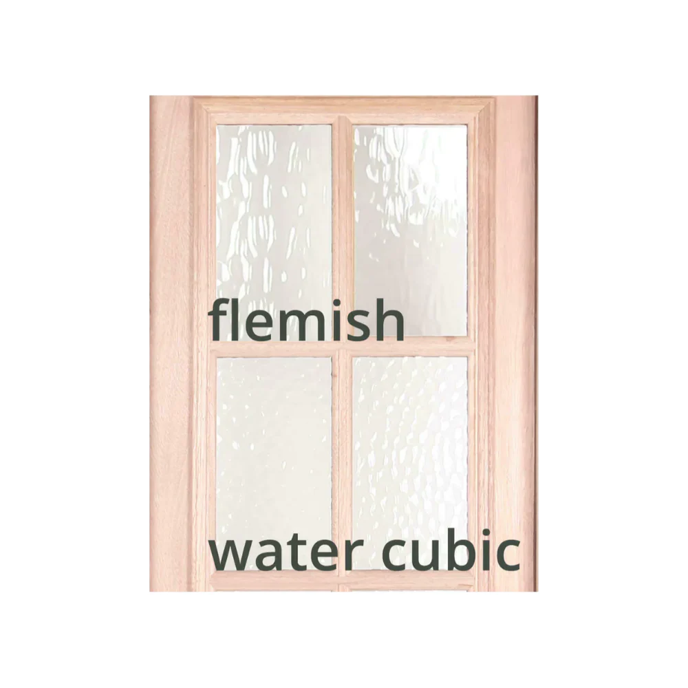 6/0x6/8 Mahogany 3/4 Glass Prehung Exterior Double Door