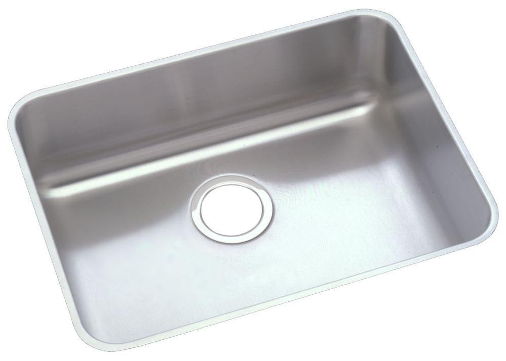 Elkay Lustertone® 21-1/2 in. Undermount Stainless Steel Single Bowl Kitchen Sink in Lustrous Satin