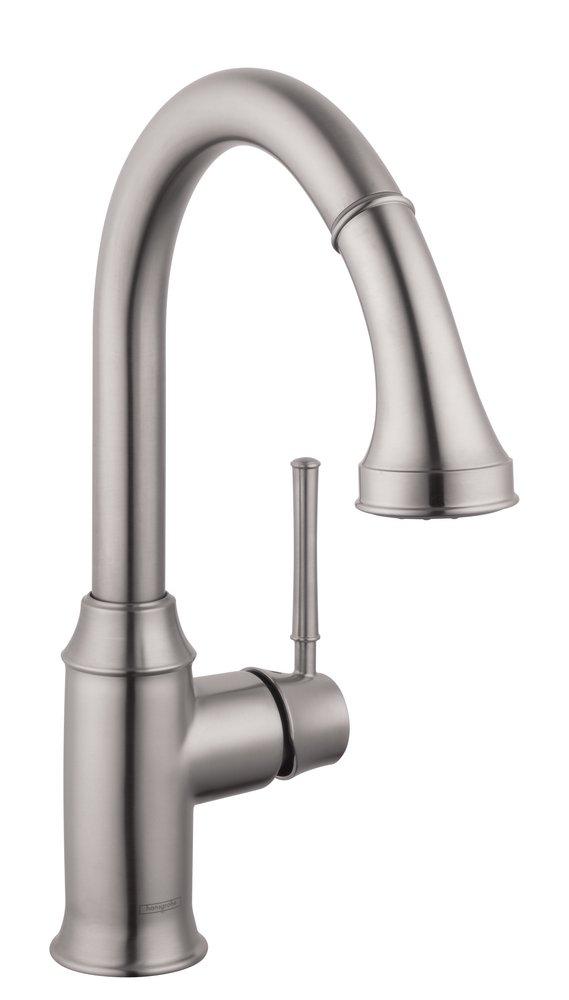 Hansgrohe Talis C Single Handle Pull Down Kitchen Faucet in Steel Optic