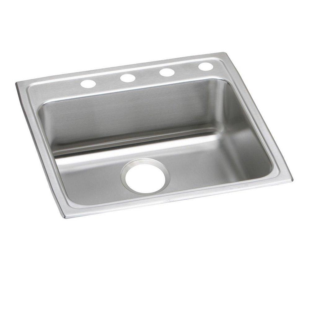 Elkay Lustertone® 22 in. Drop-in Stainless Steel Single Bowl Kitchen Sink in Lustertone