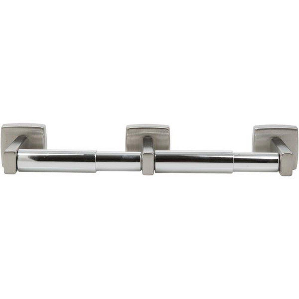 Bobrick Classic Series 3-15/16 in. Double Roll Toilet Tissue Dispenser in Satin Stainless Steel