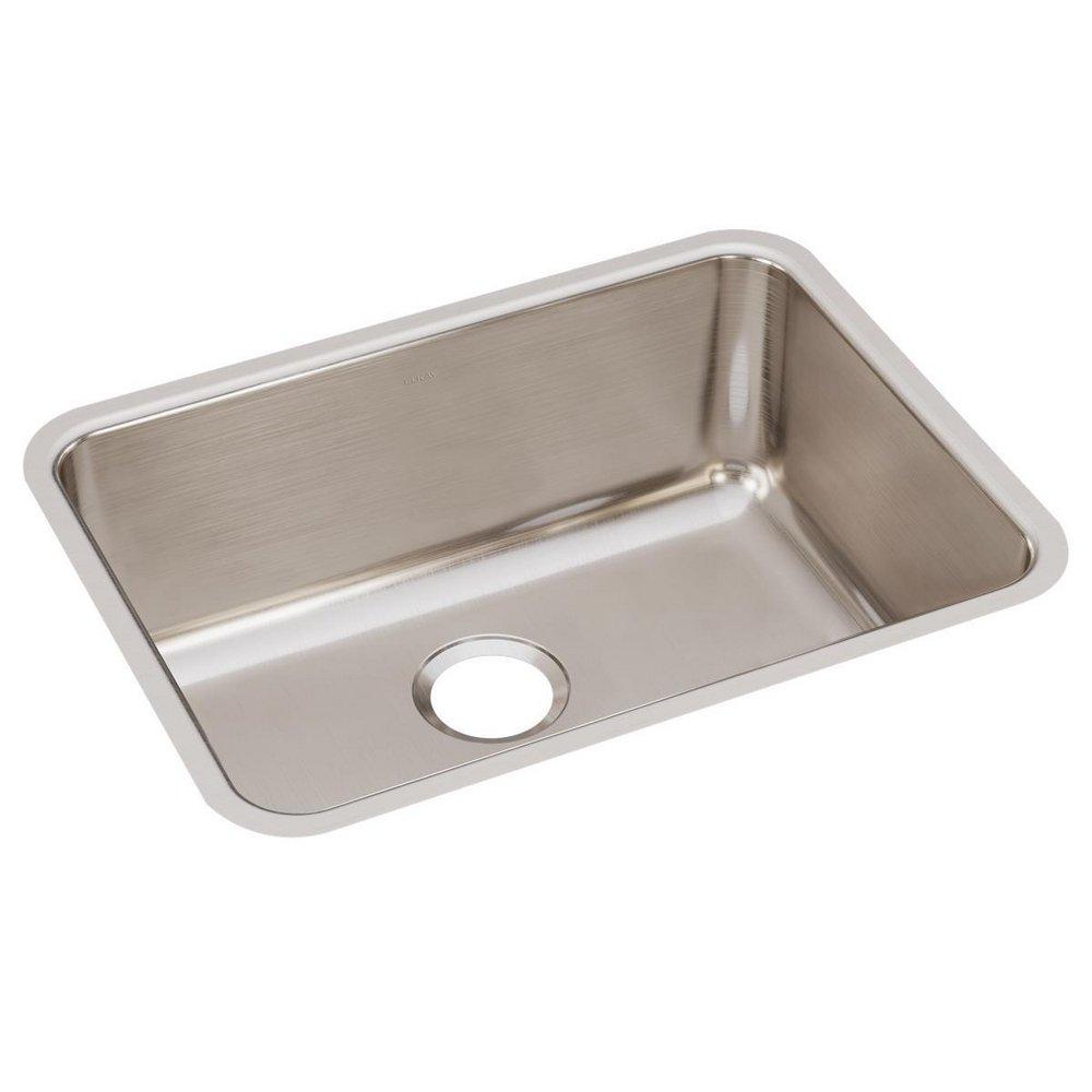 Elkay Lustertone® 25-1/2 in. Undermount Stainless Steel Single Bowl Kitchen Sink in Lustrous Satin