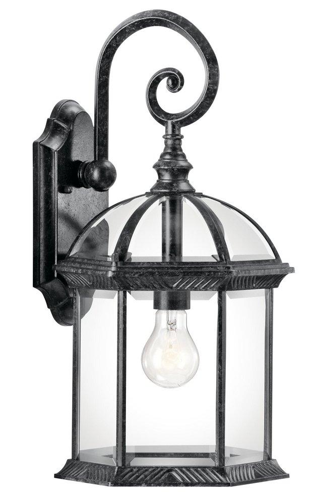 Kichler Lighting Barrie 100 W 1-Light Medium Outdoor Bracket in Black