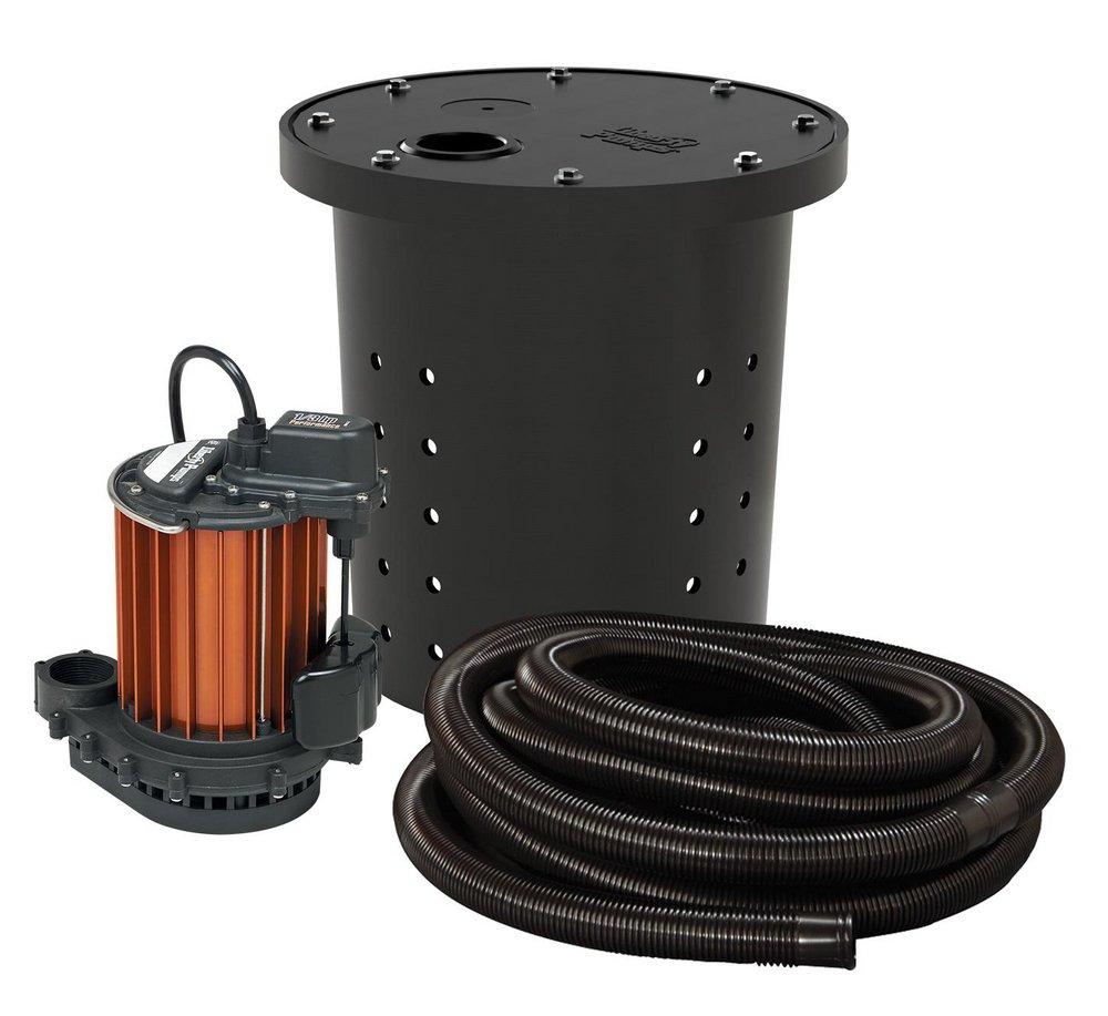 1/3 HP 115V Cast Aluminum Crawl Space Sump Pump Kit