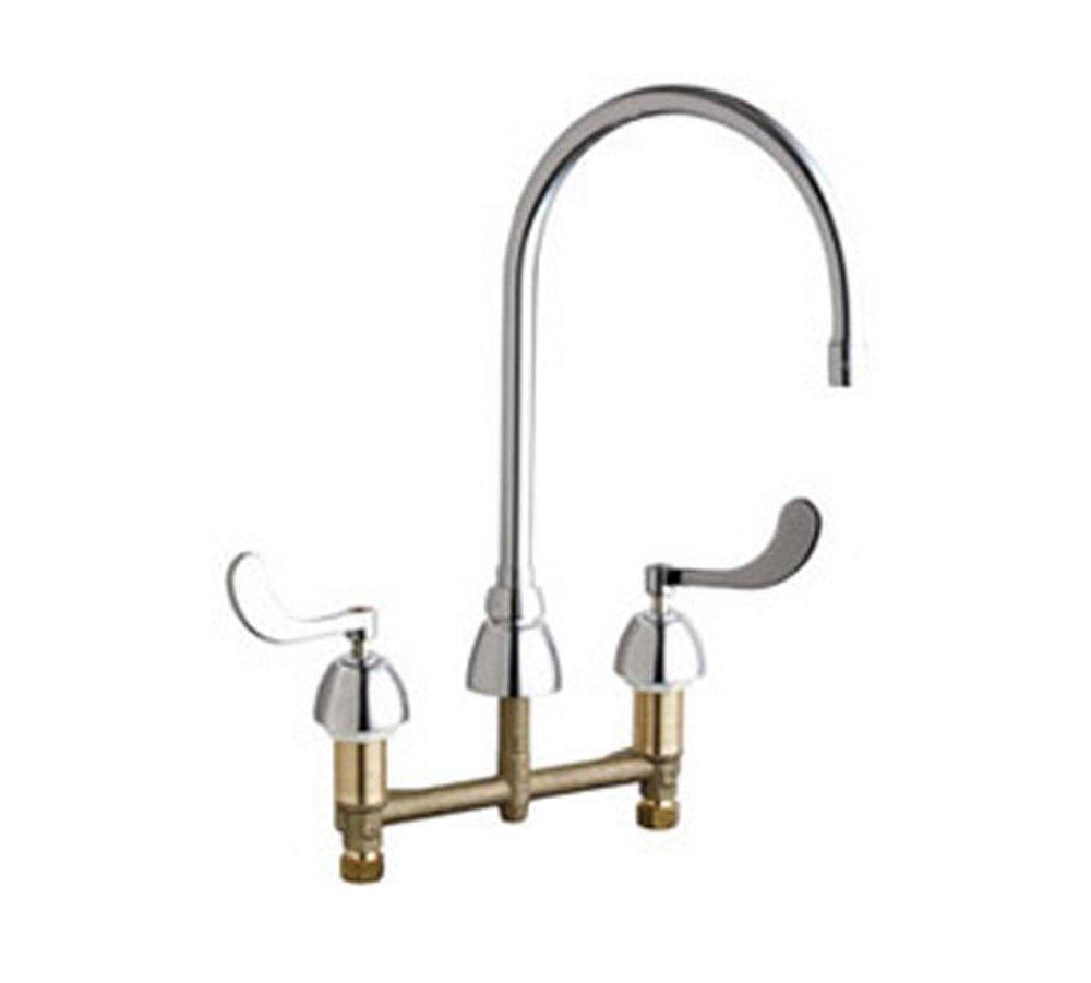 Two Handle Kitchen Faucet in Polished Chrome