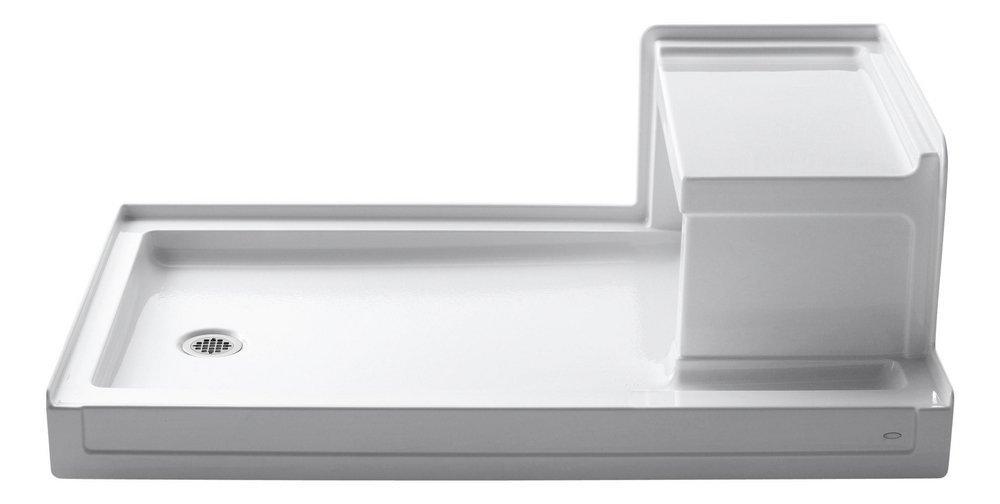 KOHLER Tresham® 60 in. x 36 in. Shower Base with Left Drain in White
