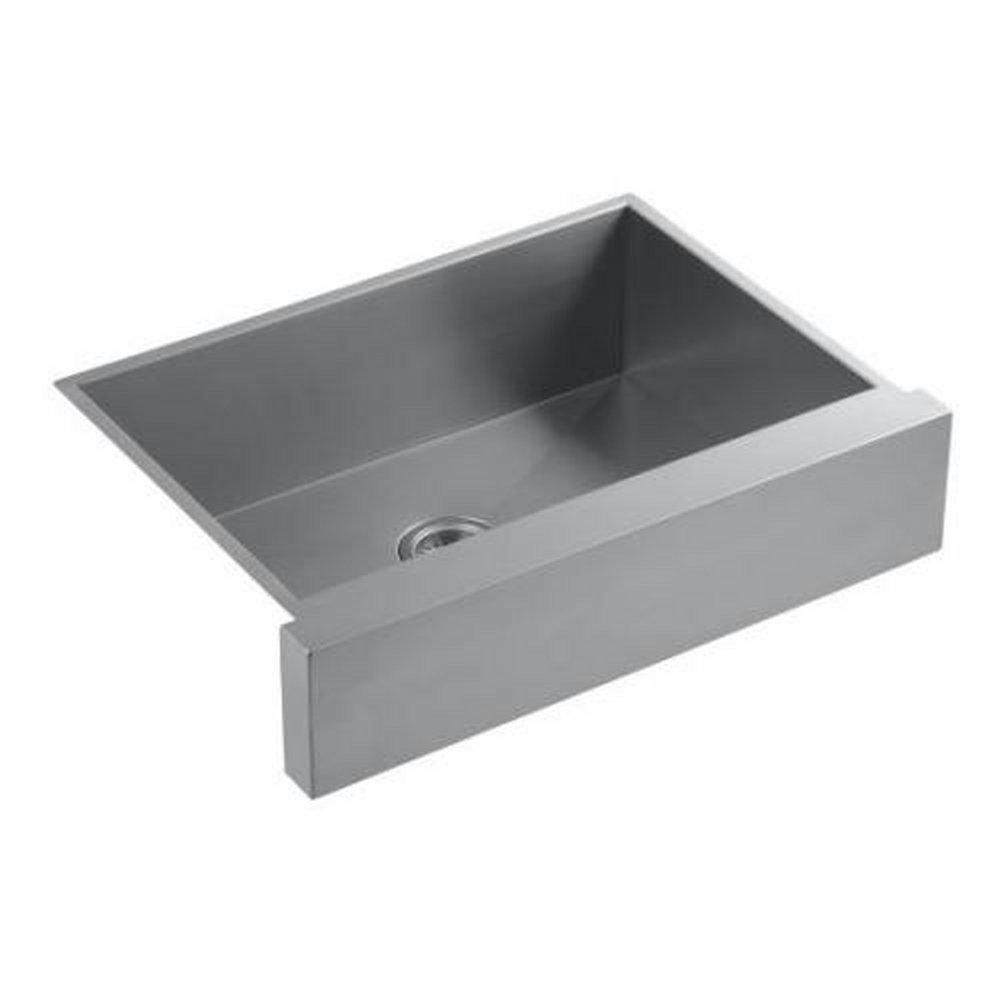 KOHLER Vault™ 35-1/2 in. Undermount Stainless Steel Single Bowl Kitchen Sink