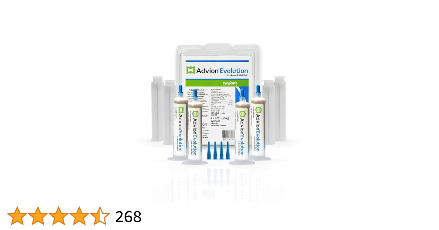 Advion Evolution Cockroach Gel Bait – 1.06 oz Syringe