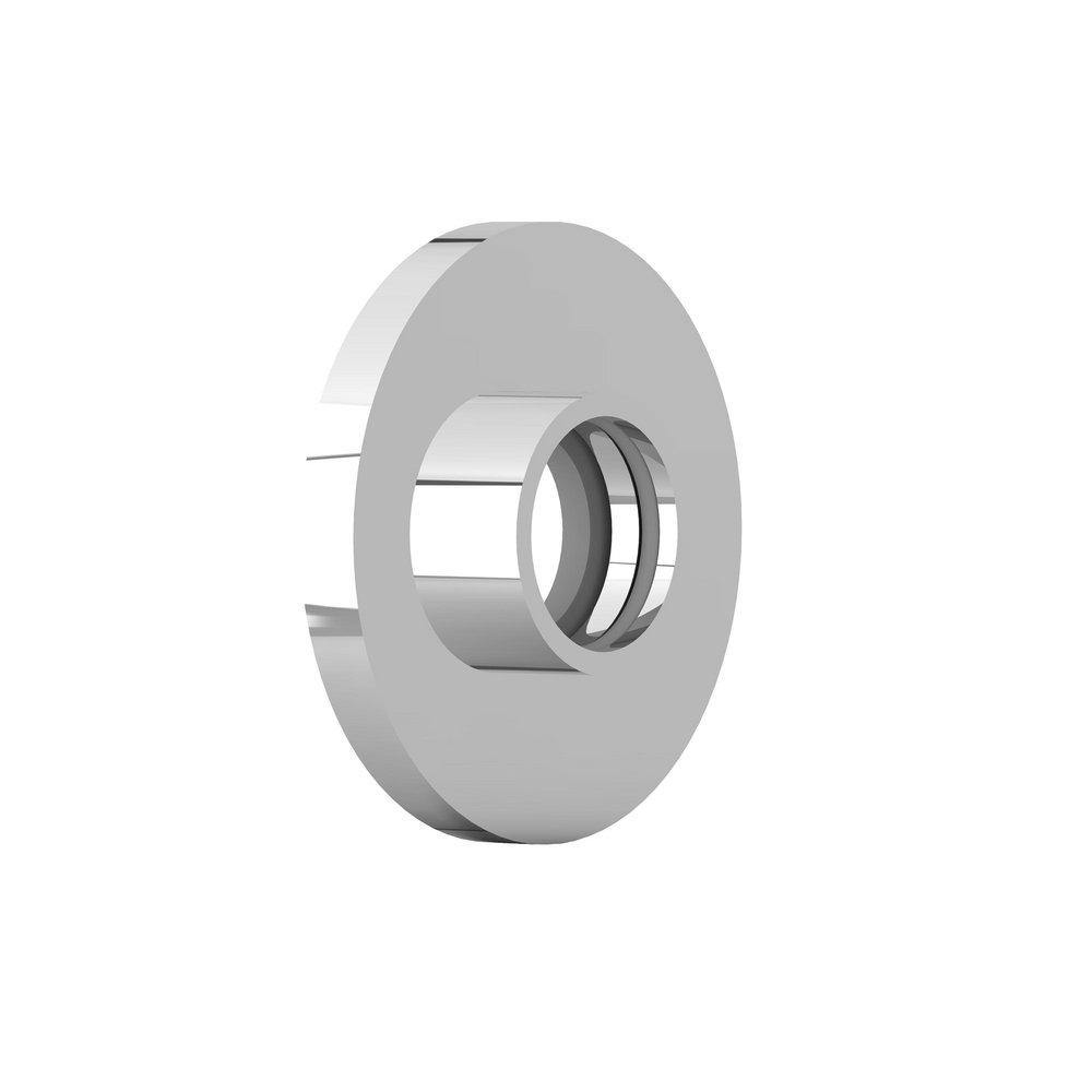 Ginger Kubic Straight Shower Rod Polished Chrome