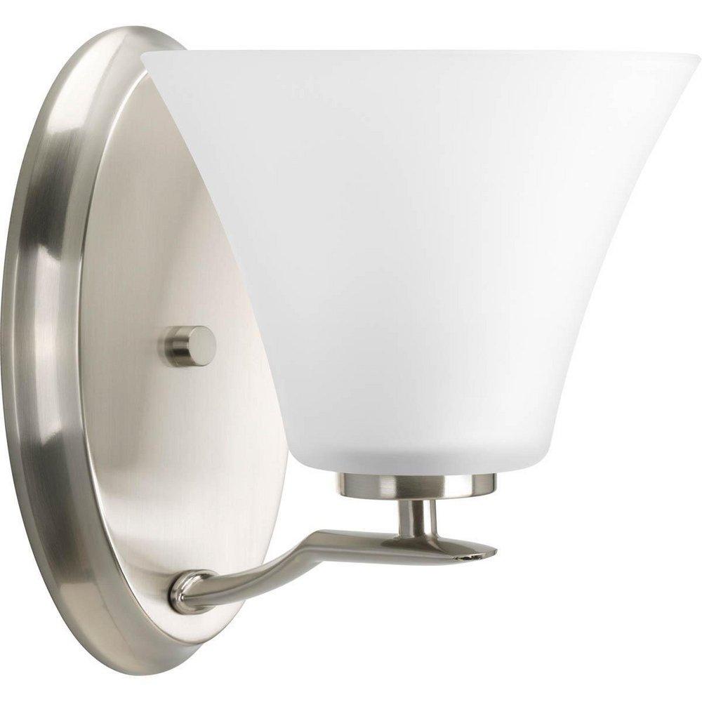 Progress Lighting Bravo 100W 1-Light Bath Light in Brushed Nickel