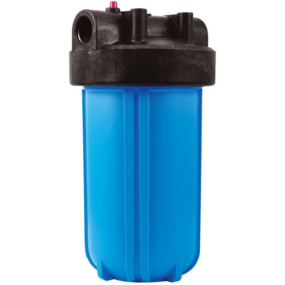 Watts PWHPFF Series 1 in. Inlet/Outlet 4-1/2 in. X 10 in. Full Flow Blue Filter Housing
