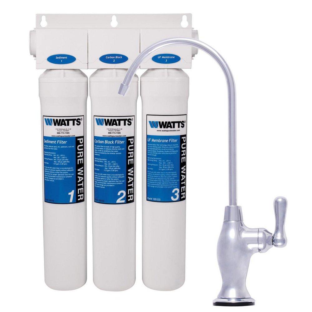 Watts PWDWUFKC3 1/4 in. Three Stage Filtration System for Residential