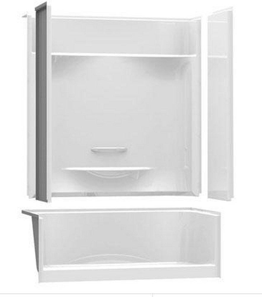 Aker by MAAX KDS Series 59-3/4 x 30 x 81-1/8 in. Alcove Right Drain Shower Unit in White