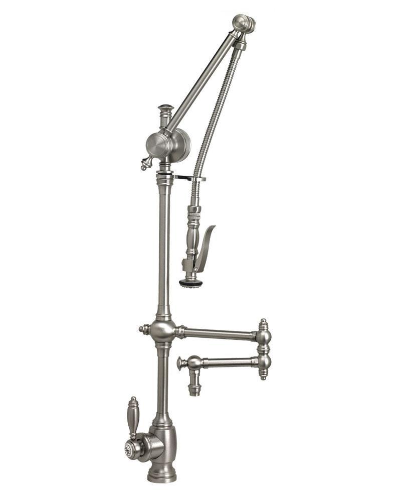 Waterstone Gantry® Single Handle Pull Down Kitchen Faucet in Polished Nickel