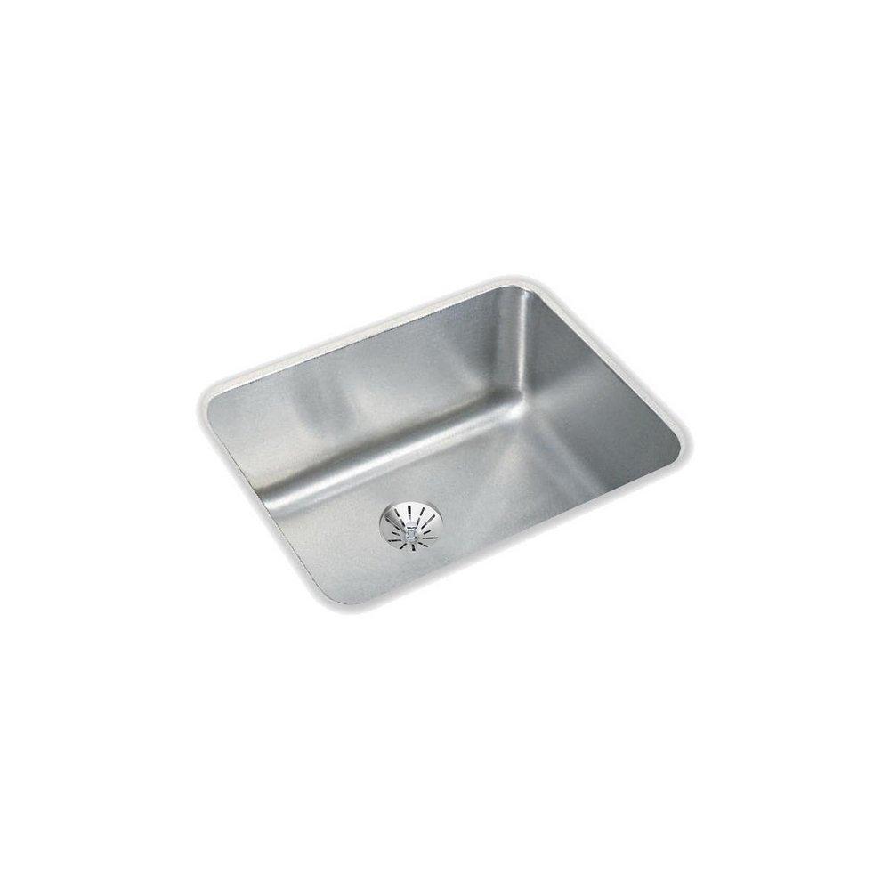 Elkay Lustertone® 20-1/2 in. Undermount Stainless Steel Single Bowl Kitchen Sink in Lustrous Satin