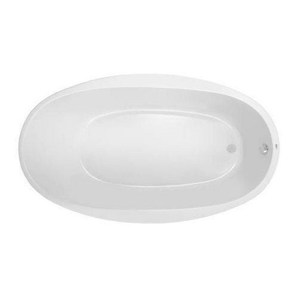 PROFLO® Lansford 70 x 40 in. Soaker Drop-In Bathtub with End Drain in White