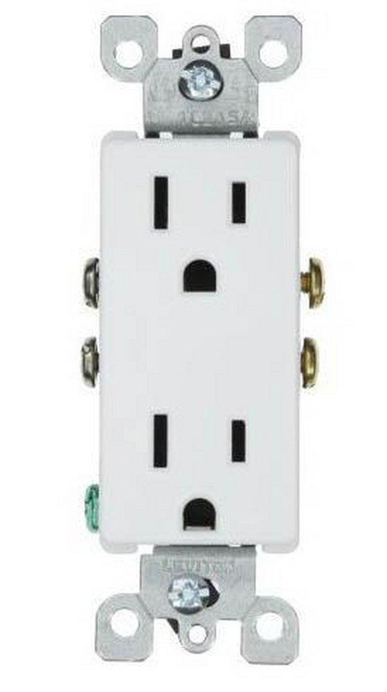 LEVITON Decora® 15A 125V Duplex Receptacle in White