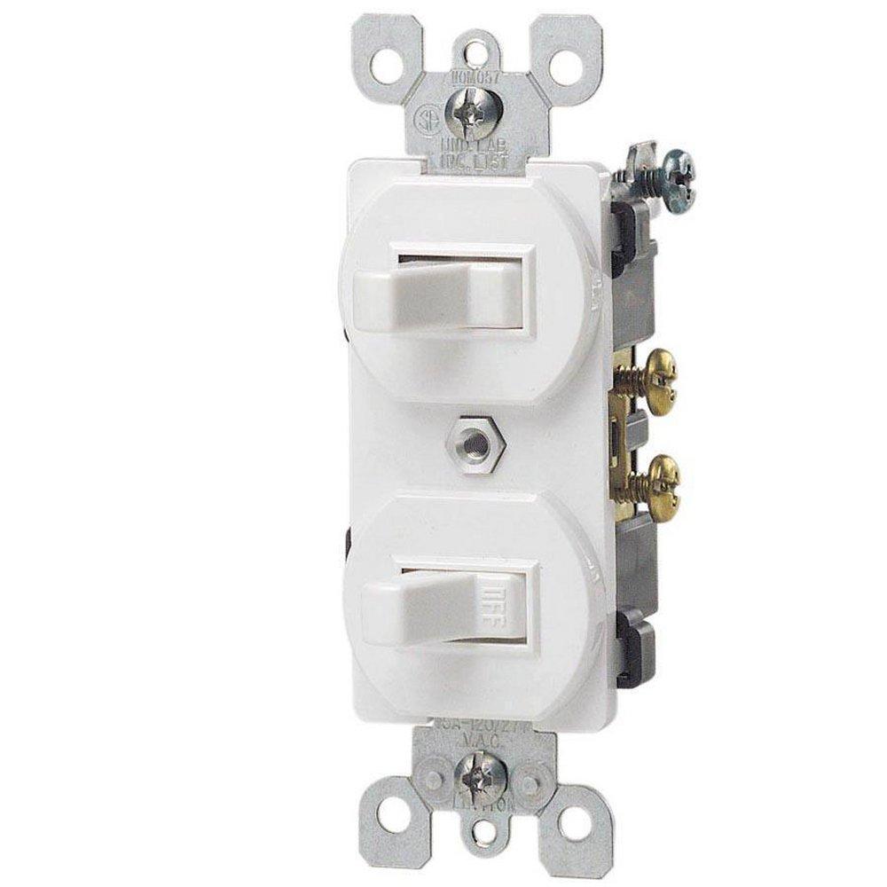 1-Pole Duplex Switch in White